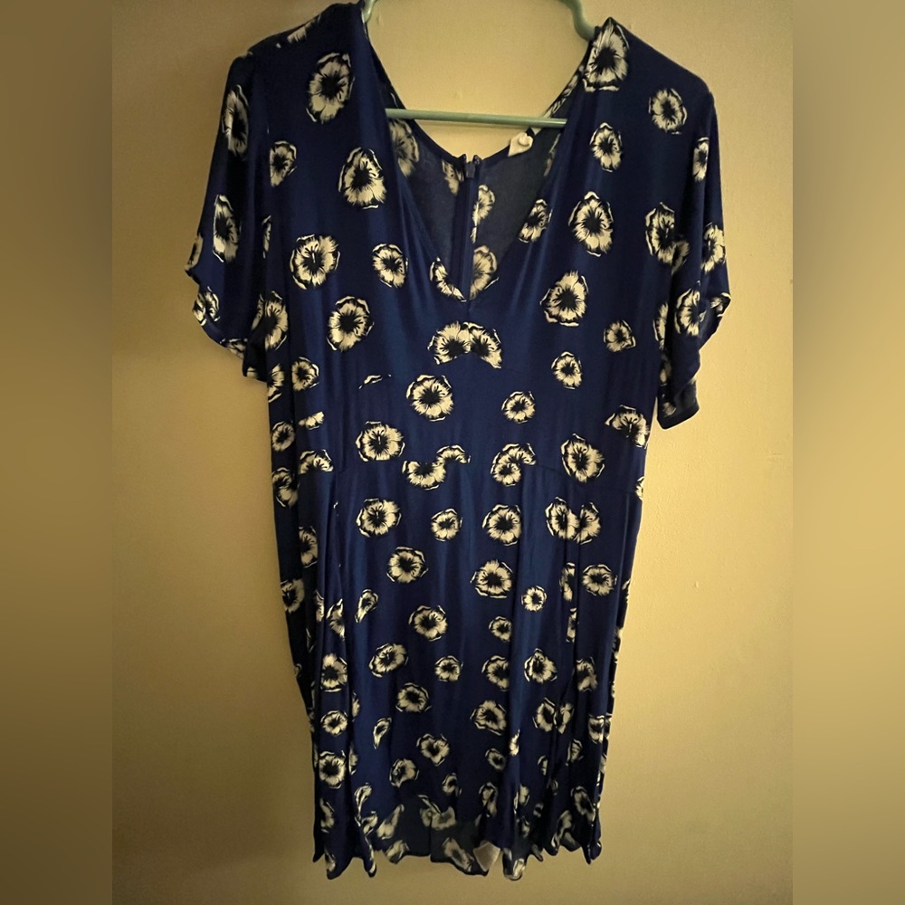 GAP Blue and White Floral Dress